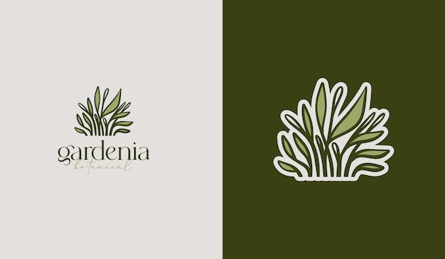 Hoja Flor Árbol monoline Universal creativo premium símbolo Vector icono de signo plantilla de logotipo Ilustración vectorial