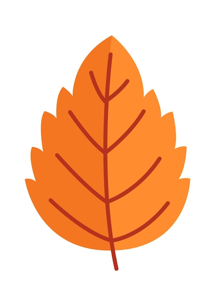 Hoja floral de otoño