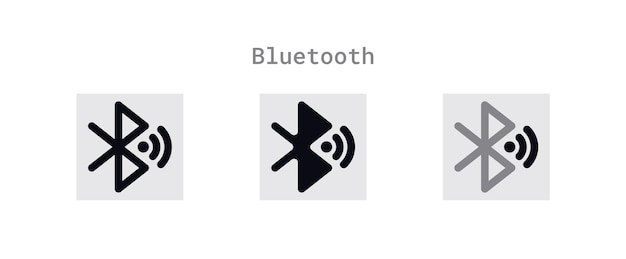 Hoja de iconos de Bluetooth