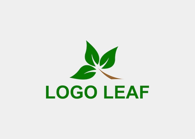 Hoja de logotipo nombre de la empresa