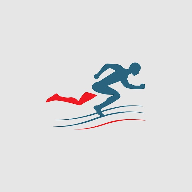 hoja de logotipo para la tienda de equipo deportivo símbolo abstracto