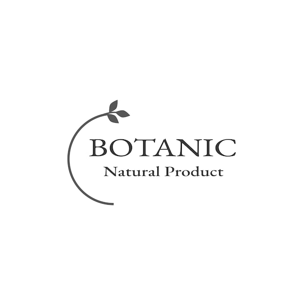 Vector hoja negra mejor para plantilla de logotipo botánico natural vector eps 10