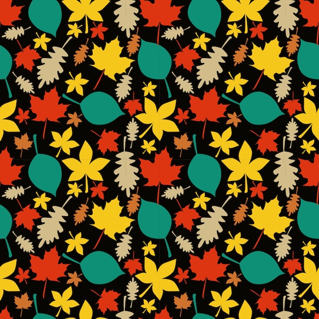 Hoja de otoño sin patrón