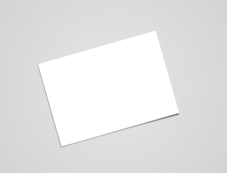 Vector hoja de papel blanca vacía