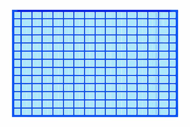 Hoja de papel de gráfico azul con cuadrícula uniformemente espaciada ideal para uso matemático e ingeniería