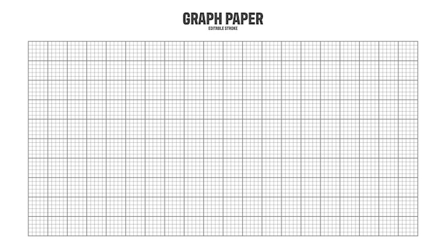 Vector hoja de papel gráfico con cuadrícula patrón geométrico de textura de papel milimétrico blanco alineado en gris para dibujar estudiando ingeniería técnica o medición de escala ilustración vectorial