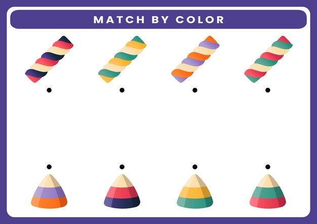 Hoja de trabajo de combinación por color para niños con temática de Halloween