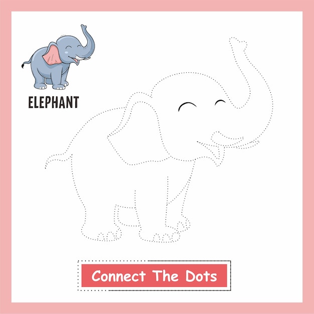 Hoja de trabajo del libro elephant connect the dots