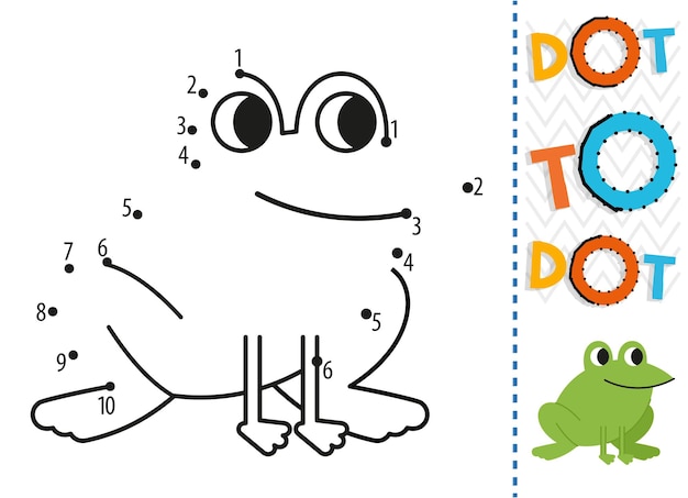 Hoja de trabajo de punto a punto para niños. Página para colorear de punto de conexión. Punto a punto.