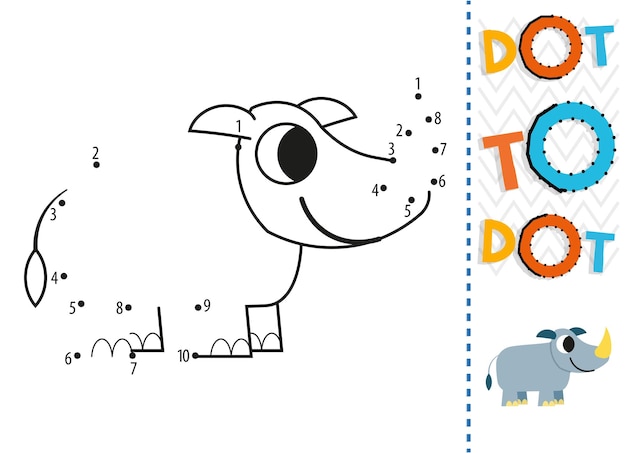 Hoja de trabajo de punto a punto para niños. Página para colorear de punto de conexión. Punto a punto.