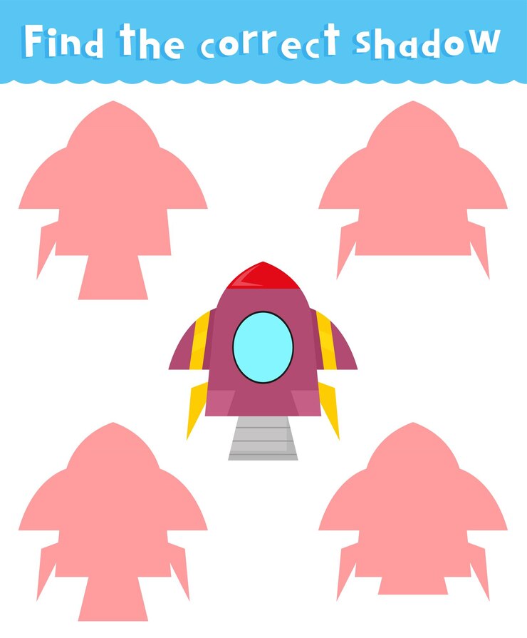 Vector esta hoja de trabajo sobre el tono correcto para niños encuentra la sombra correcta hoja de trabajo de combinación de sombras