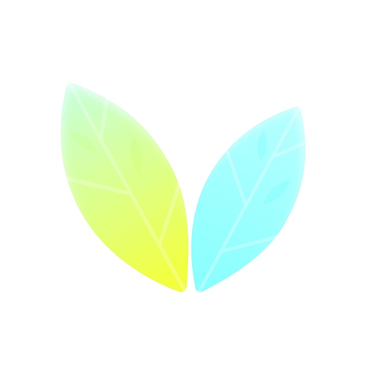 Vector hoja vectorial de árbol y ecología vegetal concepto de productos biológicos y naturales dibujos animados de icono de vector 3d