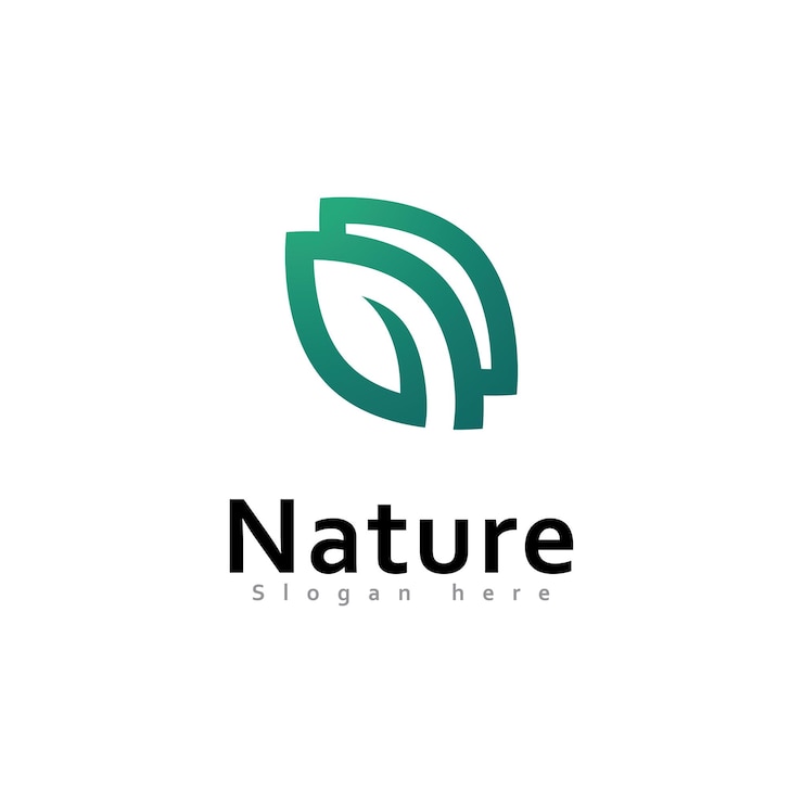 Vector hoja verde naturaleza elemento ecología vector diseño