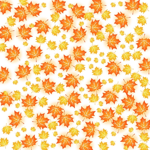 Las hojas de arce de otoño en el fondo
