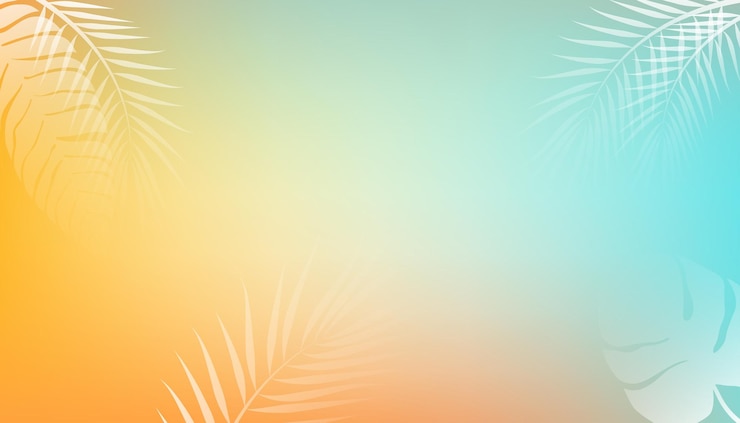 Vector hojas de fondo hojas de palma fondo colorido hojas de palmera borrosas diseño botánico exótico
