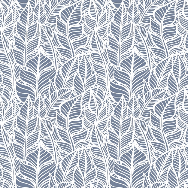 Hojas geométricas vector de patrones sin fisuras Diseño de patrones digitales y textiles