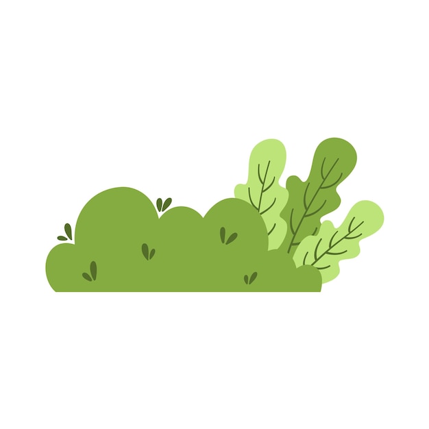Las hojas de hierba verde son vector de decoración de la naturaleza