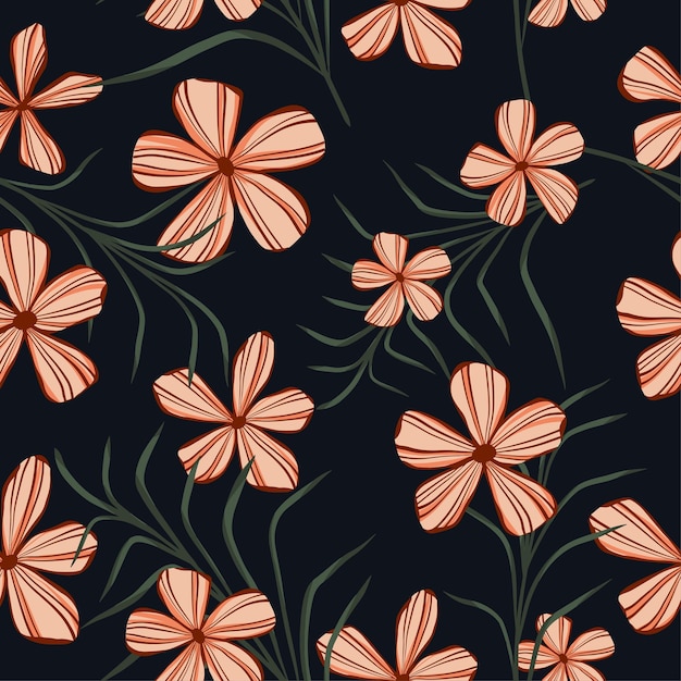 hojas naturales y patrones florales para fondo textil y papel de envoltura