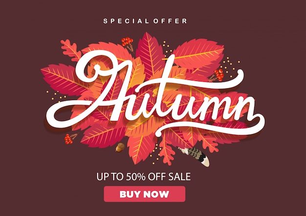 Hojas de otoño con hasta un 50% de descuento