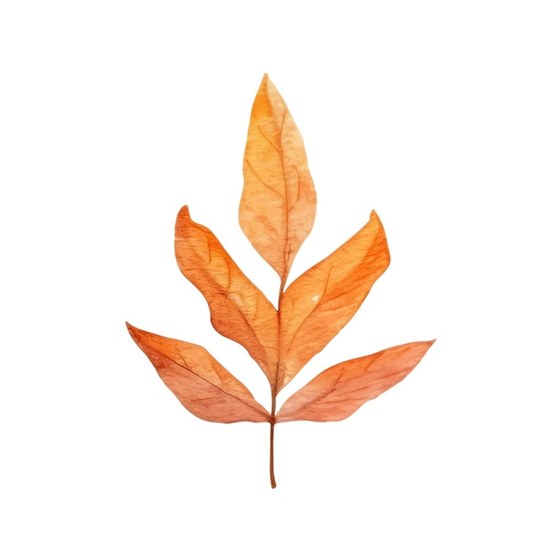 Hojas de otoño de acuarela