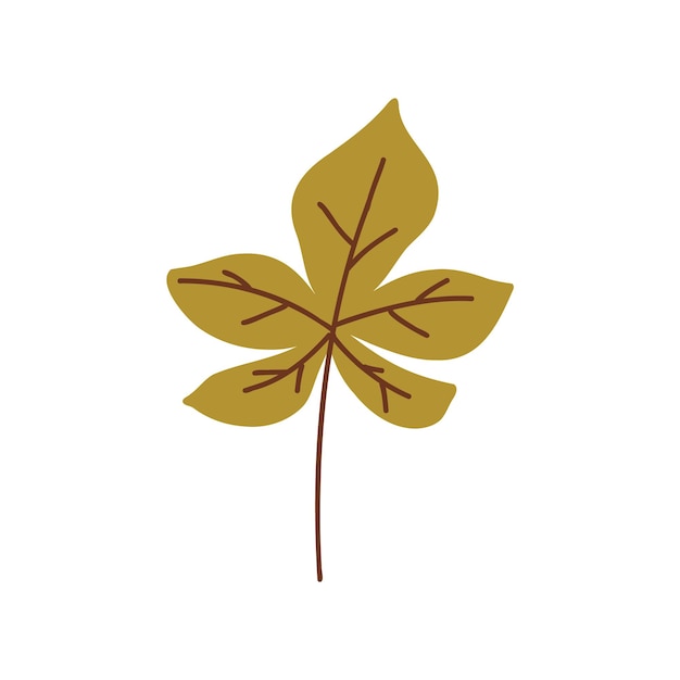 Hojas de otoño follaje hoja silueta bosque vector ilustración