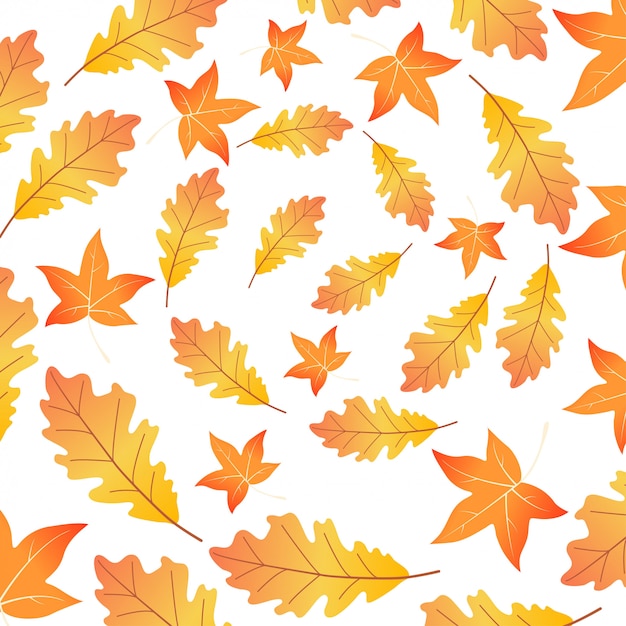 las hojas de otoño de gráficos vectoriales