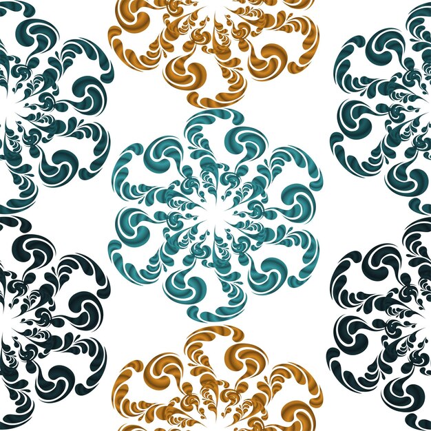 Hojas de otoño. Patrón de hojas de otoño de vector de arte coloreado. Impresión en tela, tarjeta. Decoración elegante