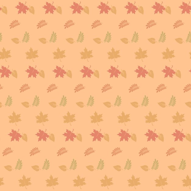 Las hojas de otoño tienen un patrón sin costuras.