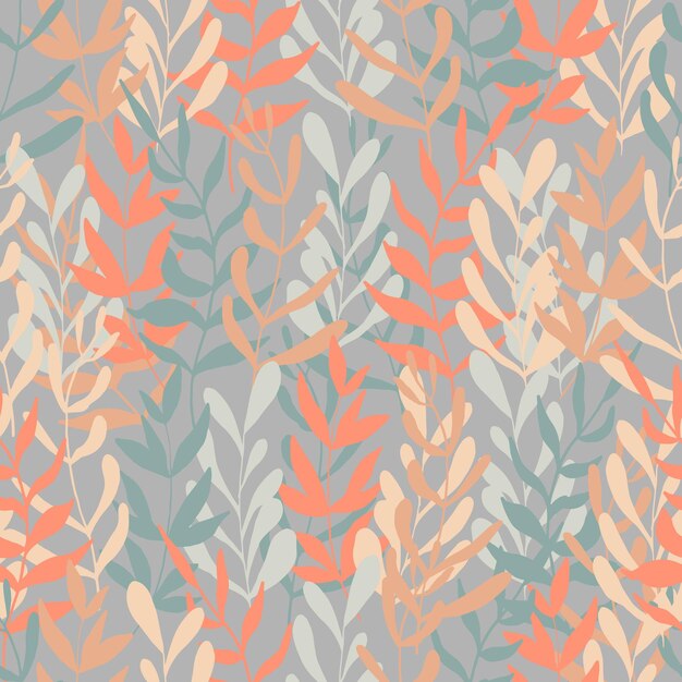 Hojas de otoño vector de fondo transparente para telas, estampados, embalajes y postales.