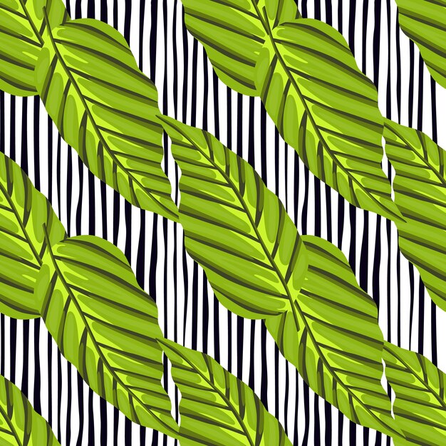 Hojas de palmeras tropicales decorativas de patrones sin fisuras Fondo de pantalla de hoja de selva Textura botánica exótica
