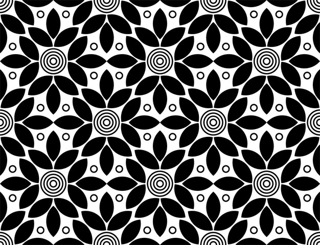 Hojas de patrones sin fisuras. Arte de azulejos vectoriales sin fin.