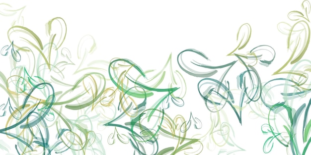 hojas de té verde frescas aisladas sobre un fondo blanco