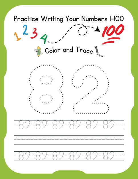 Hojas de trabajo de numeración para niños