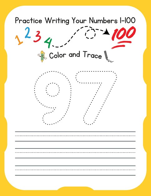 Hojas de trabajo de numeración para niños