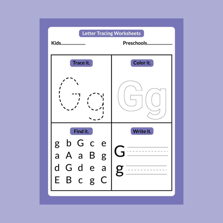 Hojas de trabajo de rastreo de letras mayúsculas ABC para preescolares y niños