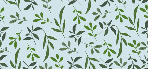 Hojas Tropicales Diseño Vectorial Patrón Floral Transparente