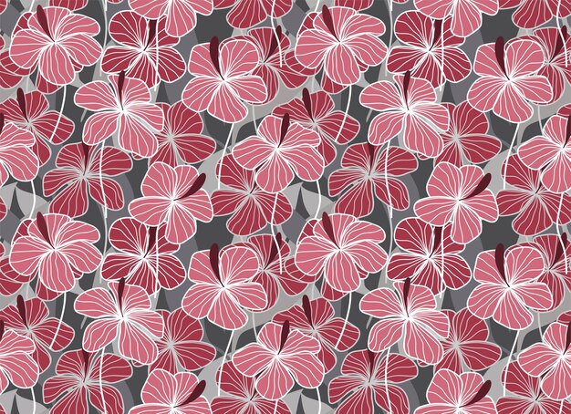 Hojas tropicales y patrones sin fisuras de flores