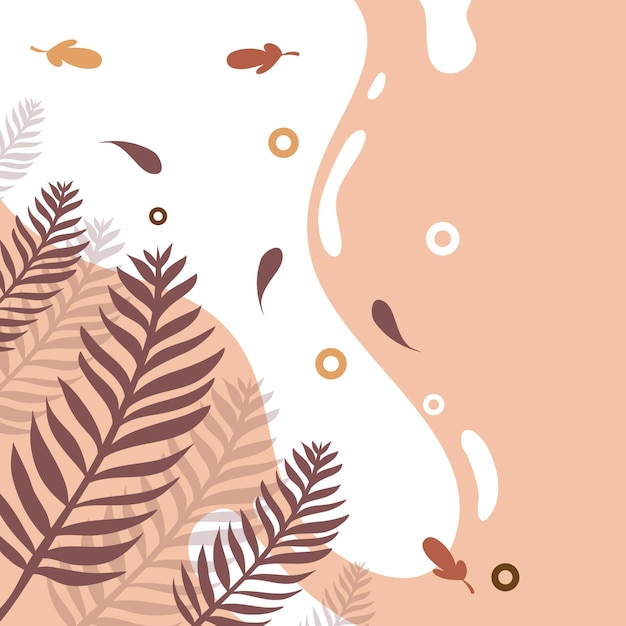 hojas para el vector de ilustración de evento de otoño