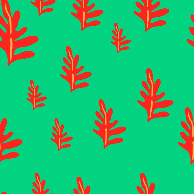 Hojas verdes exuberantes y plantas exóticas en un patrón sin costuras