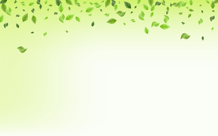 Vector hojas verdes en el fondo