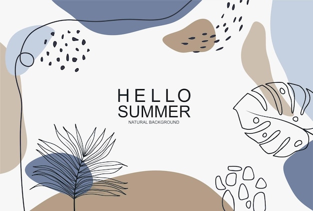 Hola banner de verano.