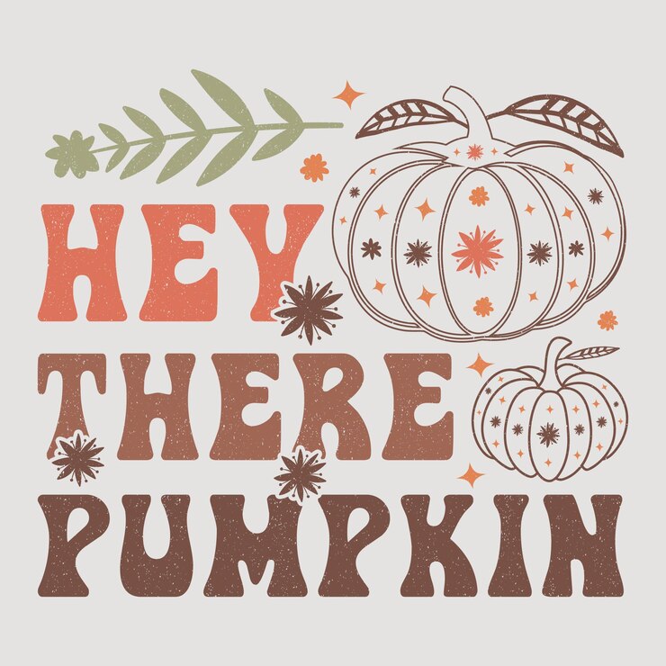 Hola, calabaza, otoño, SVG, sublimación, camiseta, diseño, gráfico, vector