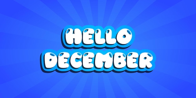 Hola diseño de banner de diciembre