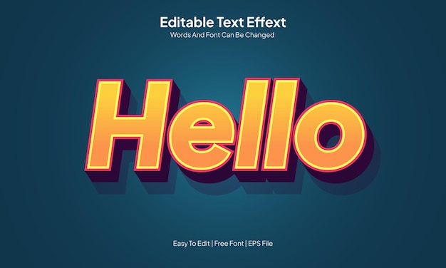 Hola efecto de texto