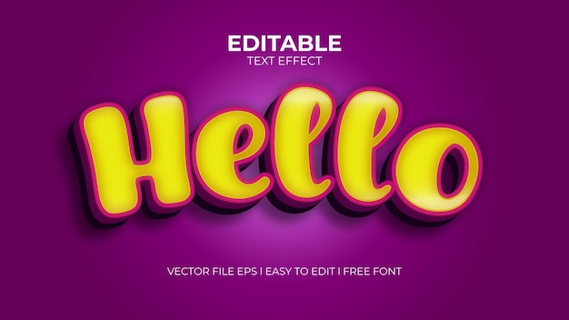 Hola efecto de texto