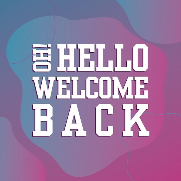 Hola, estamos de vuelta, bienvenidos de nuevo, estamos abiertos, bienvenidos de nuevo, Publicación de Instagram en redes sociales