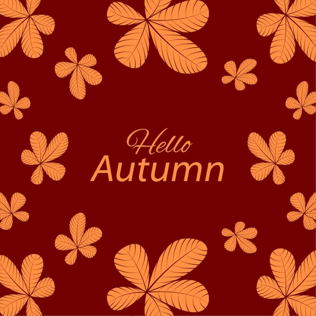 Hola fondo de otoño
