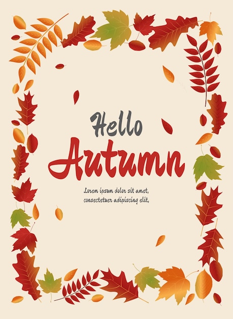 hola fondo de otoño