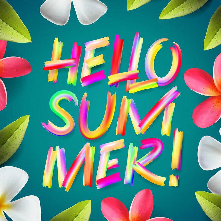 Vector hola imagen de vector de fondo de verano