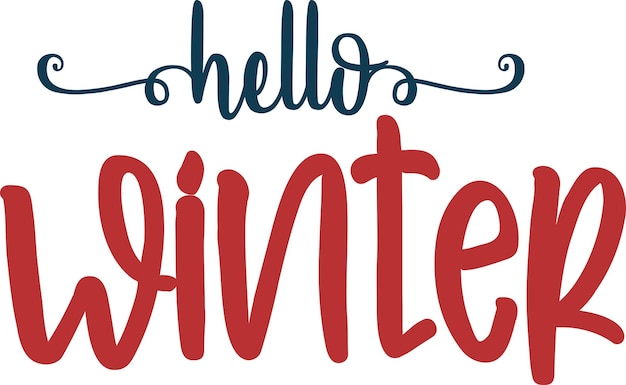 Hola invierno SVG